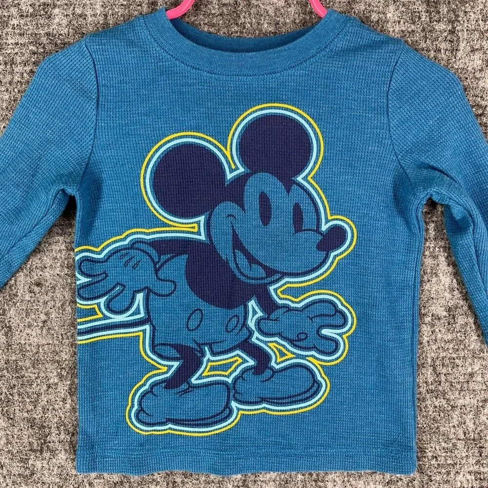 Mickey Mouse Shirt 18M Months Child Disney Baby‎ Jumping Beans Blue Cotton